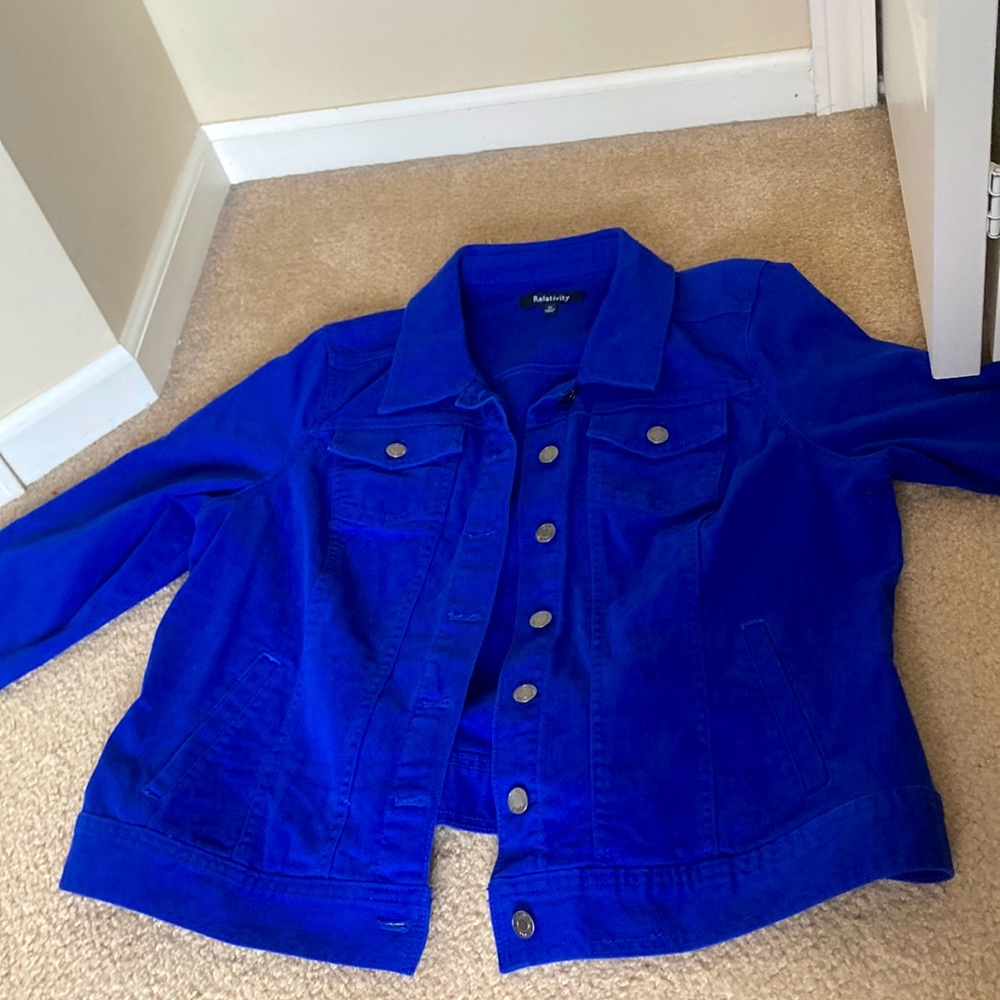Royal Blue Jean Jacket